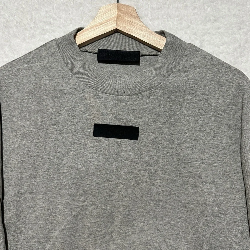 Fear of God Essentials Dark Heather‎ Oatmeal Long Sleeve T-Shirt Size Medium NWT